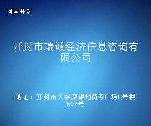 開封市瑞誠經濟信息咨詢 專業(yè)商務信息咨詢的領航者